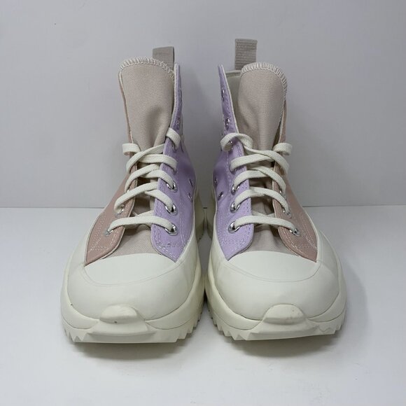 Converse Run Star Hike Hi Tri-Panel Pink Women's Platform Sneakers A01582C New - Picture 3 of 14